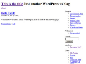 Wordpress-naked