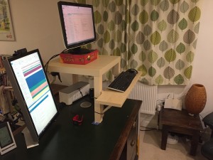 At home on my desk